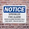 Signmission Sprinkler Fire Alarm When Alarm Sounds Call OSHA Notice Sign, Plastic, 10in W x 7in L, 2PK OS-2PACK-NS-P-710-L-18397 - alternate 6